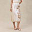 Gonna lunga con spacco stampa “Brides de Gala Gold”, Vista: Immagine prodotto indossato, worn, vista 2 su 5