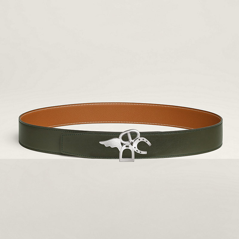Good Luck belt buckle & Reversible leather strap 38 mm
