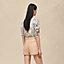 Grained goatskin shorts, View: Worn, worn, view 3 of 5