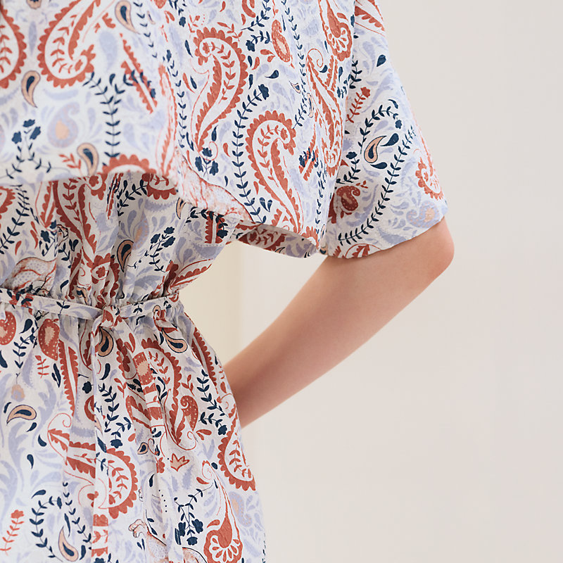 HERMES \"Guepards et Palmettes 3D\" beach dress ★関税込 guepards-et-palmettes-3d-beach