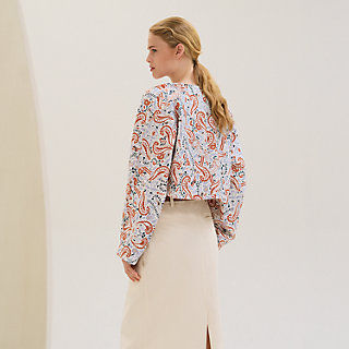 【HERMES】「Guepards et Palmettes」ビーチショーツ オシャレ♪【HERMES】Guepards et Palmettesビーチショーツ