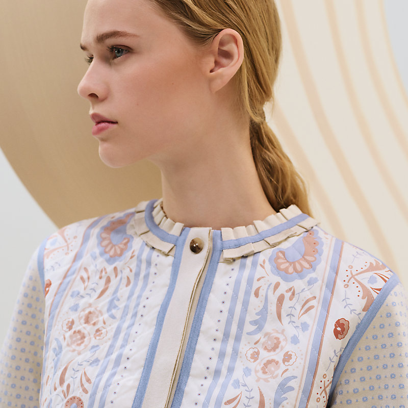 HERMES 「Guepards et Palmettes」プリント ブルゾン Guepards et Palmettes