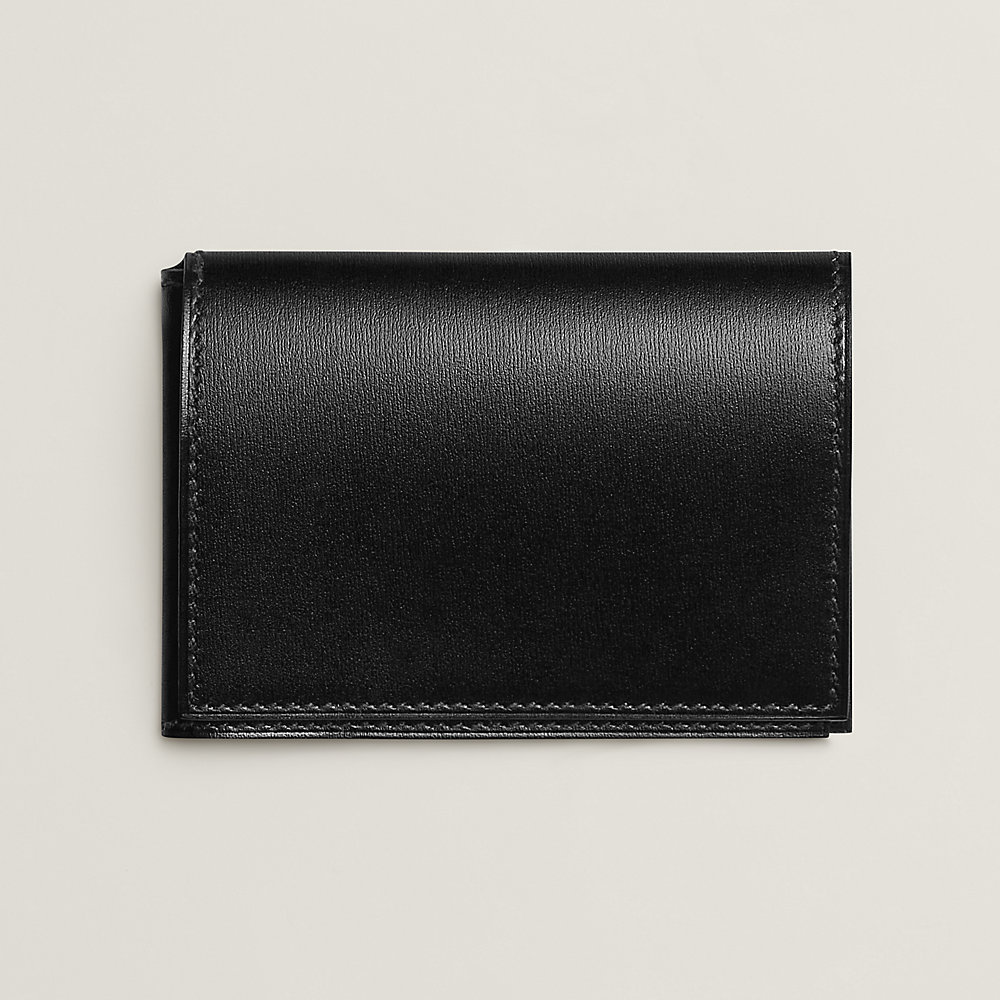 Guernesey card holder - Black | Hermès USA