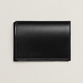 Guernesey card holder - Black | Hermès USA