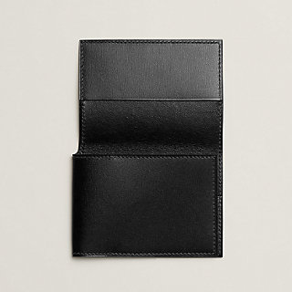 Guernesey card holder - Black | Hermès USA