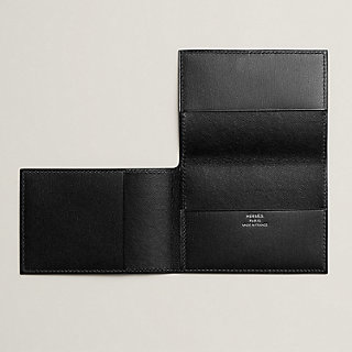 Guernesey card holder - Black | Hermès USA