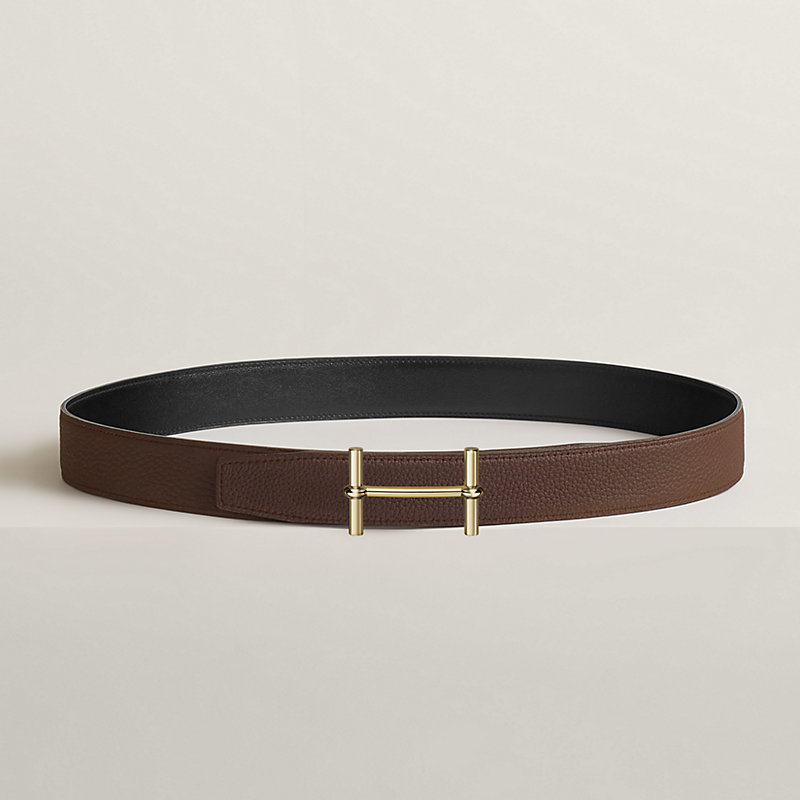 Gürtelschließe H d'Ancre & Wendbarer Gürtelriemen 32 mm