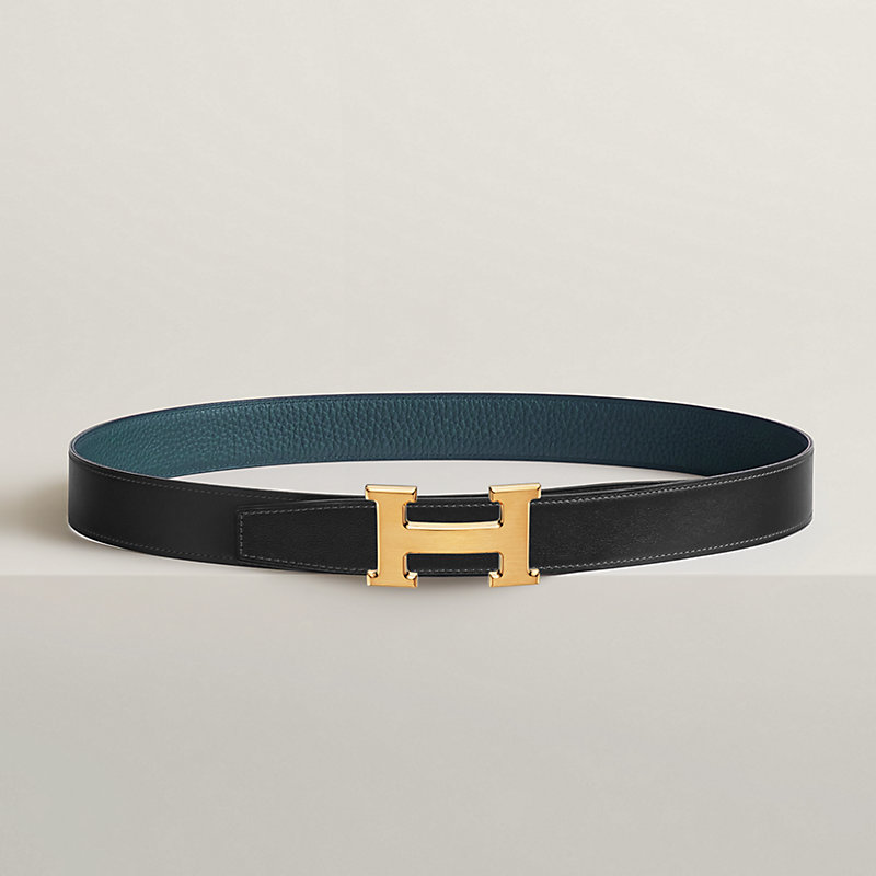Gürtelschließe H & Wendbarer Lederriemen 32 mm
