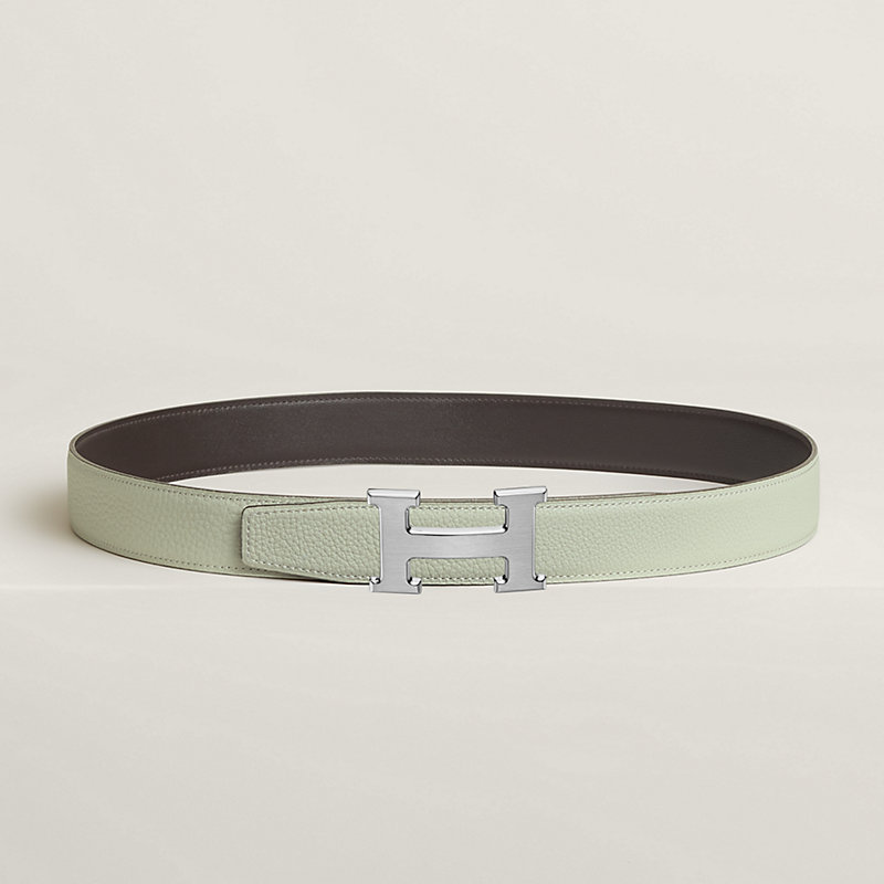 Gürtelschließe H & Wendbarer Lederriemen 32 mm