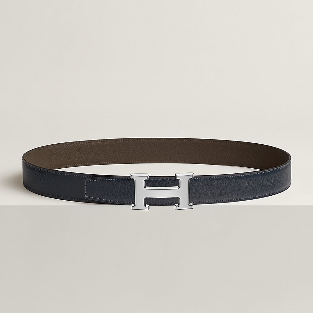 Gürtelschließe H & Wendbarer Lederriemen 32 mm | Hermès Deutschland