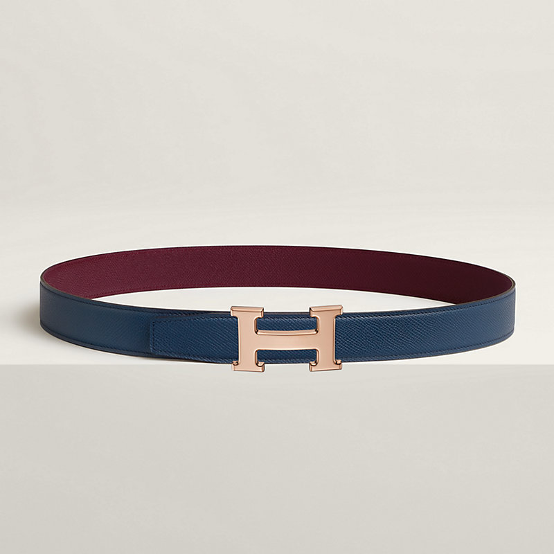 Gürtelschließe H & Wendbarer Lederriemen 32 mm