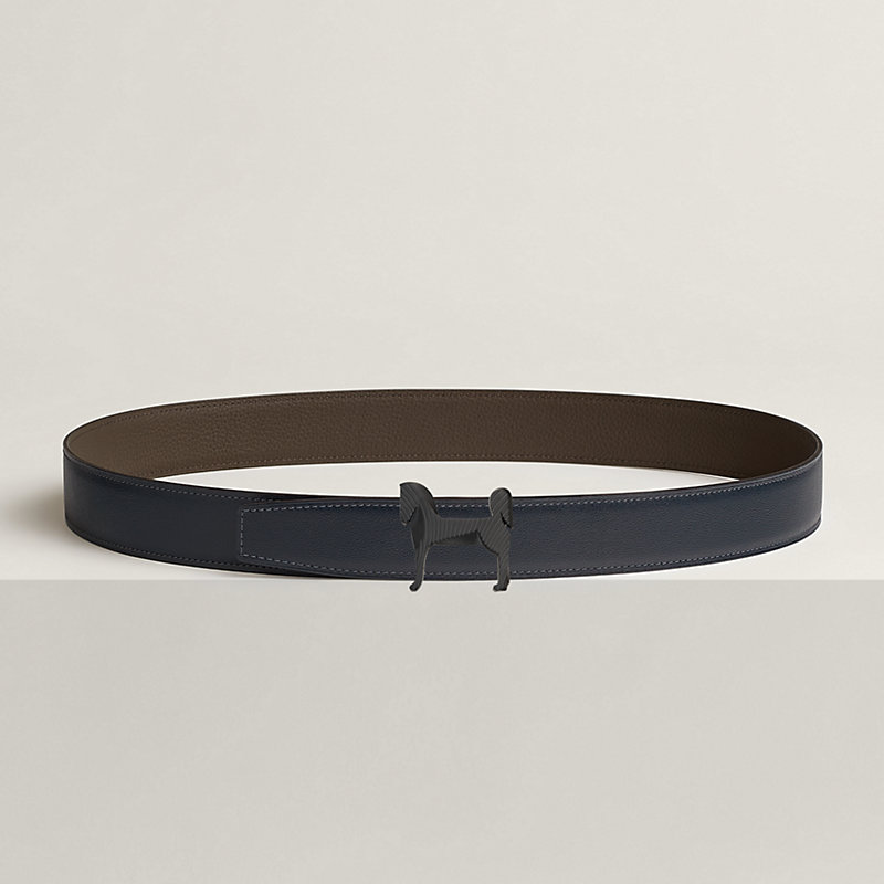 Gürtelschließe Panache Zébré & Wendbarer Gürtelriemen 32 mm