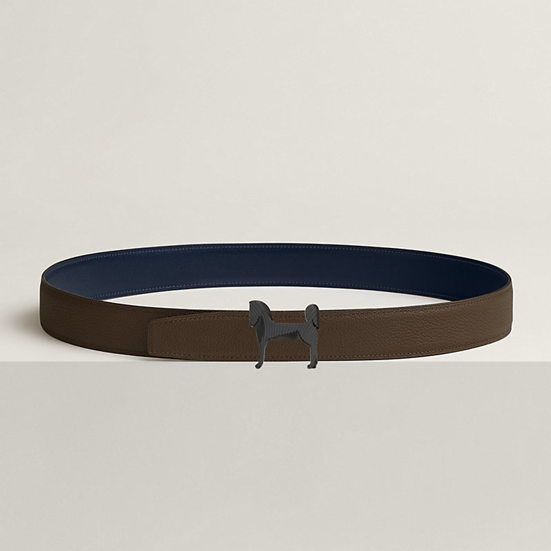 Gürtelschließe Panache Zébré & Wendbarer Gürtelriemen 32 mm