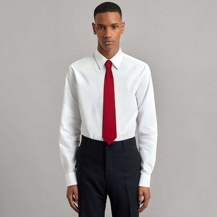 エルメス ネクタイ H柄H織 ファソネ 純白 結婚式 未使用箱付  