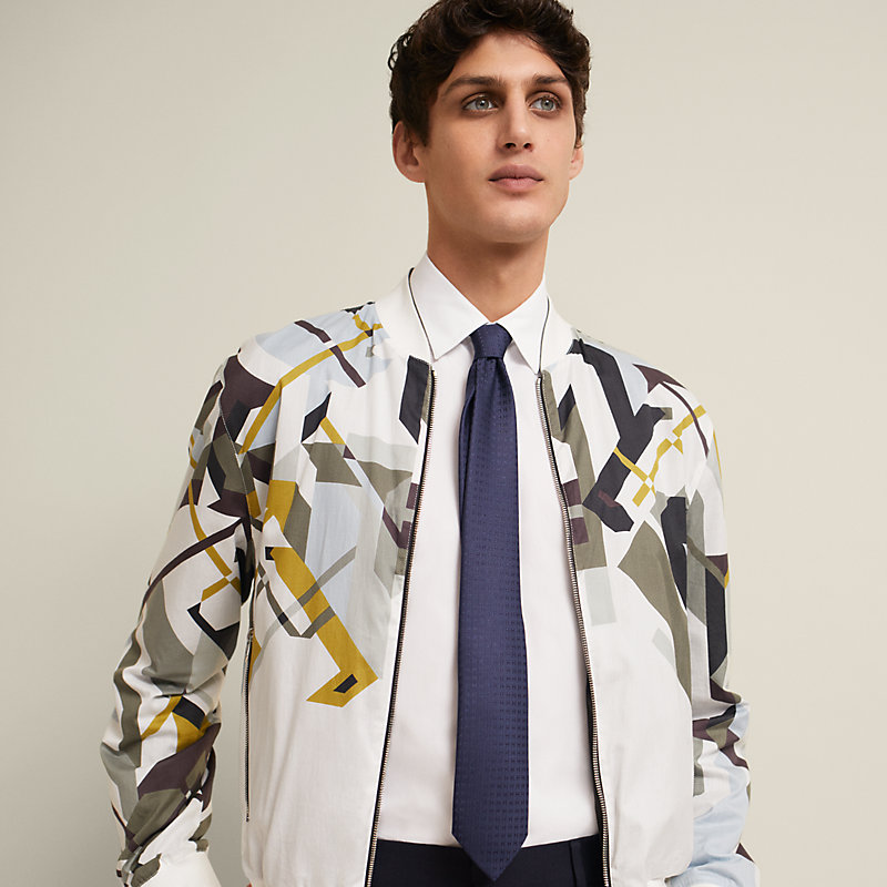 HERMES - HERMES エルメス 花柄 小紋柄 ネクタイ ひまわり 四葉の  