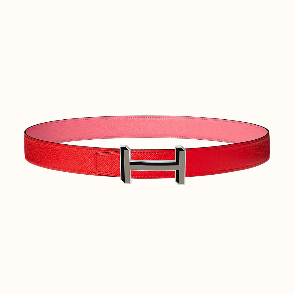 H 3D belt buckle & Reversible leather strap 32 mm | Hermès UK