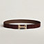 H au Carre belt buckle & Leather strap 32&nbsp;mm, View: , view 1 of 2