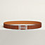 H au Carre belt buckle & Leather strap 32&nbsp;mm, View: , view 1 of 2