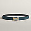 View: , H au Carre belt buckle & Reversible leather strap 32 mm