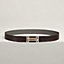 H au Carre belt buckle & Reversible leather strap 32 mm, view 1 of 3