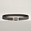 H au Carre belt buckle & Reversible leather strap 32 mm, view 2 of 3