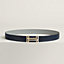 H au Carre belt buckle & Reversible leather strap 32&nbsp;mm, View: , view 1 of 3
