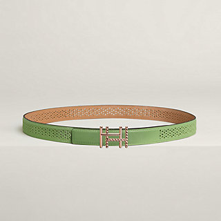 H au Carre Twist belt buckle & Reversible leather strap 24 mm | Hermès  Canada