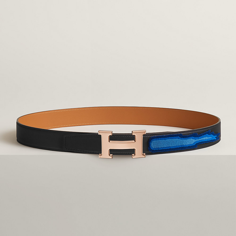 H belt buckle & Leather strap 32 mm | Hermès Canada