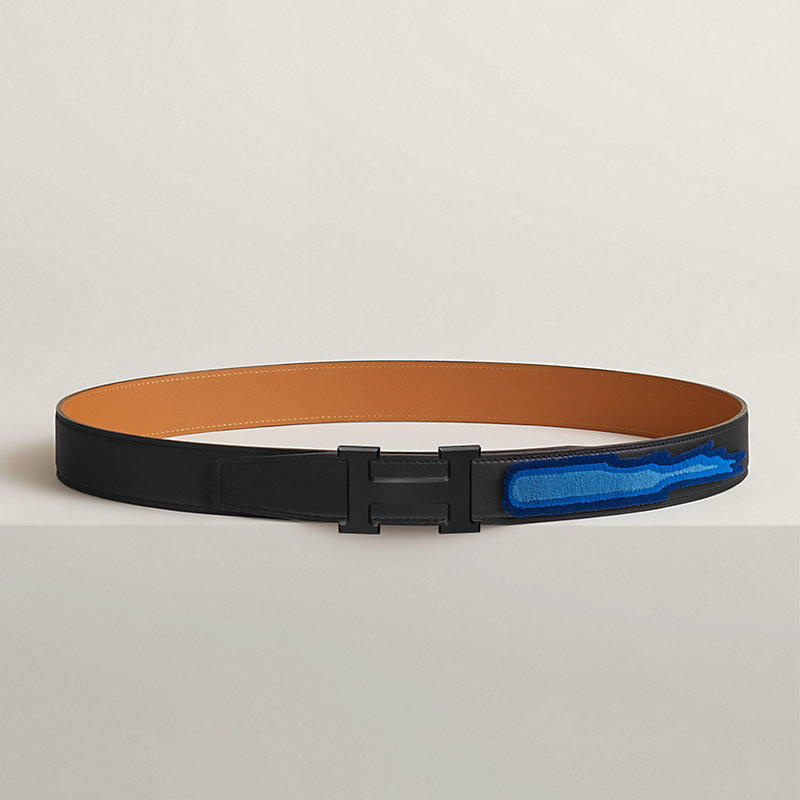 H belt buckle & Leather strap 32 mm | Hermès Canada