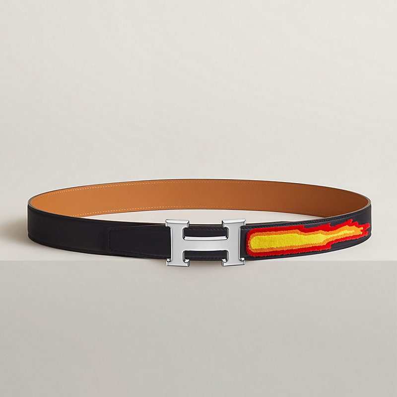 | mm belt USA & H strap Leather buckle 32 Hermès