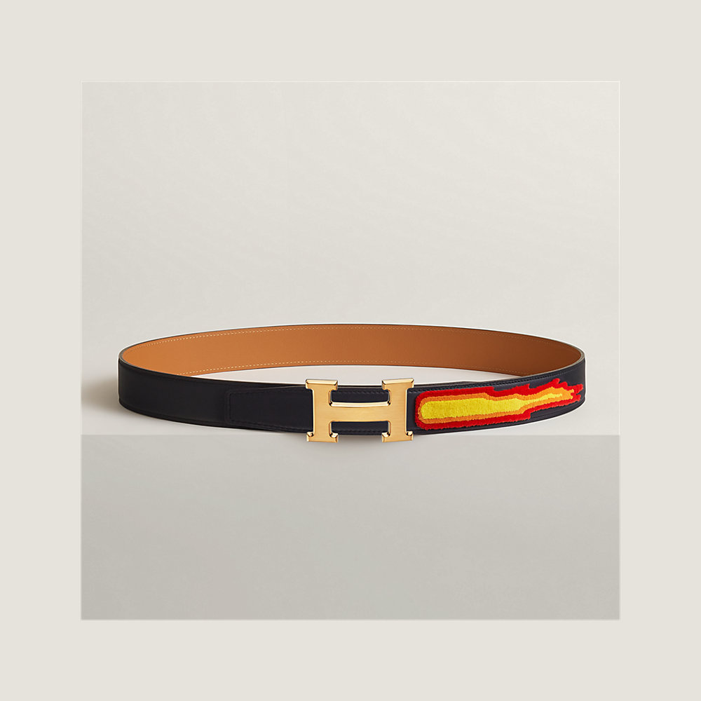 H belt buckle & Leather strap 32 mm | Hermès USA