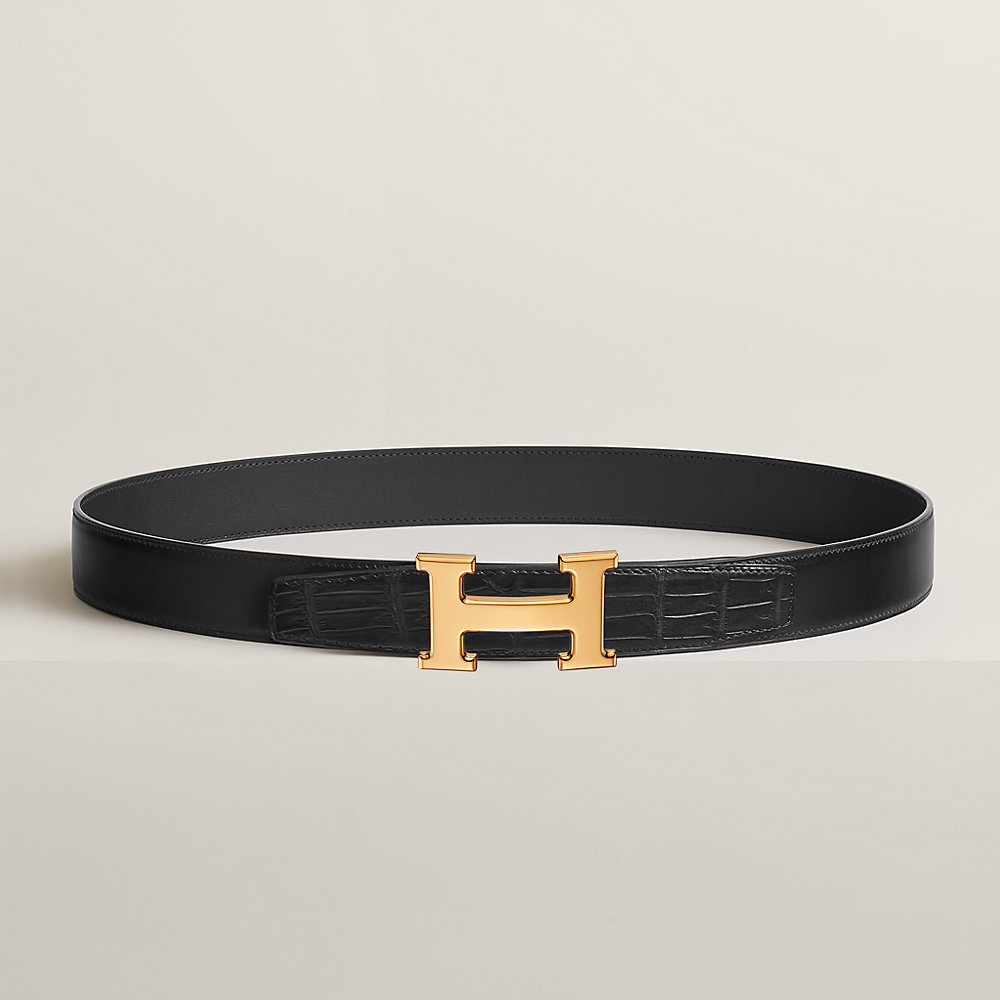 H belt buckle & Leather strap 32 mm | Hermès Australia