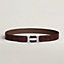 H belt buckle & Leather strap 32&nbsp;mm, View: , view 1 of 2