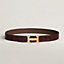 H belt buckle & Leather strap 32&nbsp;mm, View: , view 1 of 2