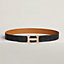 H belt buckle & Leather strap 32&nbsp;mm, View: , view 1 of 2