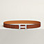 H belt buckle & Leather strap 32&nbsp;mm, View: , view 1 of 2