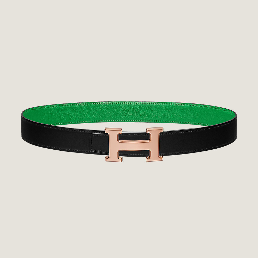 H belt buckle & Reversible leather strap 32 mm Hermès USA