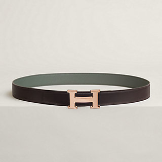 H belt buckle & Reversible leather strap 32 mm | Hermès USA