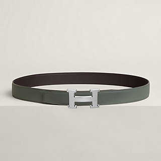 H belt buckle & Reversible leather strap 32 mm | Hermès USA