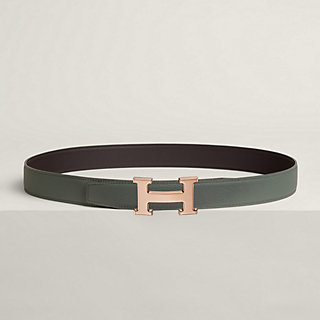 H belt buckle & Reversible leather strap 32 mm | Hermès USA