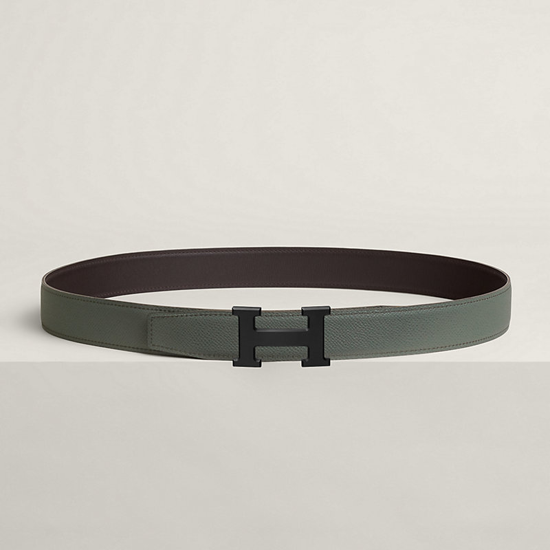 H belt buckle & Reversible leather strap 32 mm | Hermès USA