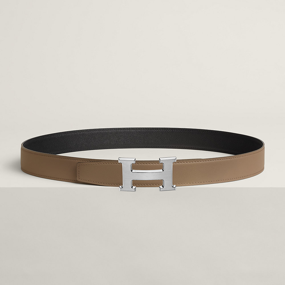 HERMES 黒レザーベルト Hバッバックル2個付き 楽天市場】【新品】エルメス HERMES リバーシブルベルト H