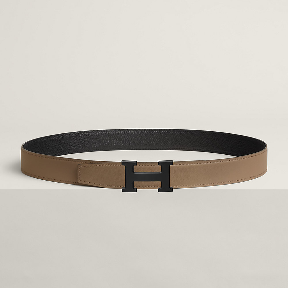 アクセサリー Hermes Belt & Buckle H belt buckle & Reversible leather strap 32 mm | Hermès USA