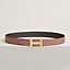 H belt buckle & Reversible leather strap 32&nbsp;mm, View: , view 1 of 3