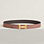 H belt buckle & Reversible leather strap 32&nbsp;mm, View: , view 1 of 3