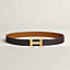 H belt buckle & Reversible leather strap 32&nbsp;mm, View: , view 1 of 3