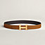 H belt buckle & Reversible leather strap 32&nbsp;mm, View: , view 2 of 3