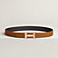 H belt buckle & Reversible leather strap 32&nbsp;mm, View: , view 2 of 3