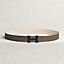 H belt buckle & Reversible leather strap 32&nbsp;mm, View: , view 1 of 3