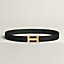 H belt buckle & Reversible leather strap 32&nbsp;mm, View: , view 2 of 3